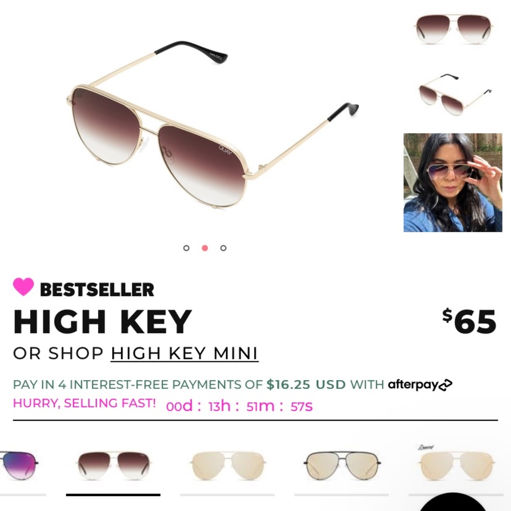 COPY - Quay high key aviators